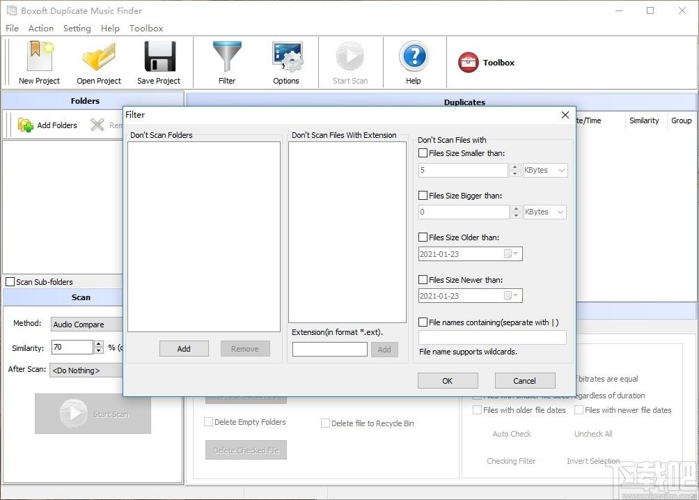 Boxoft Duplicate Music Finder下载,重复音频文件清理工具,重复清理